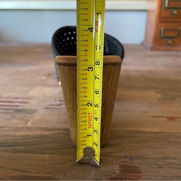 Eric Michael Black and Brown Mules with Mesh and Studded Design Size 36 - Picture 10 of 10